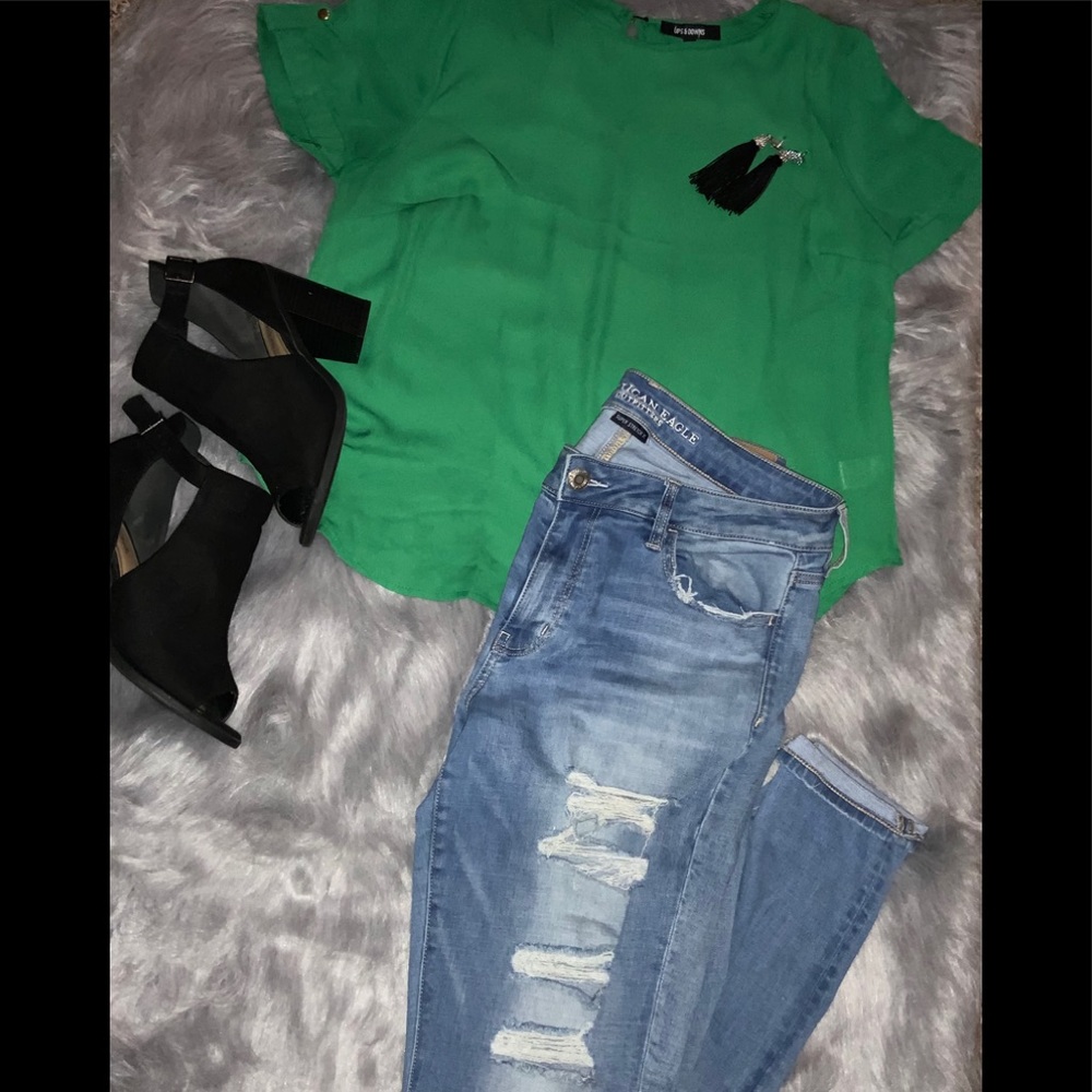 Green Blouse ONLY